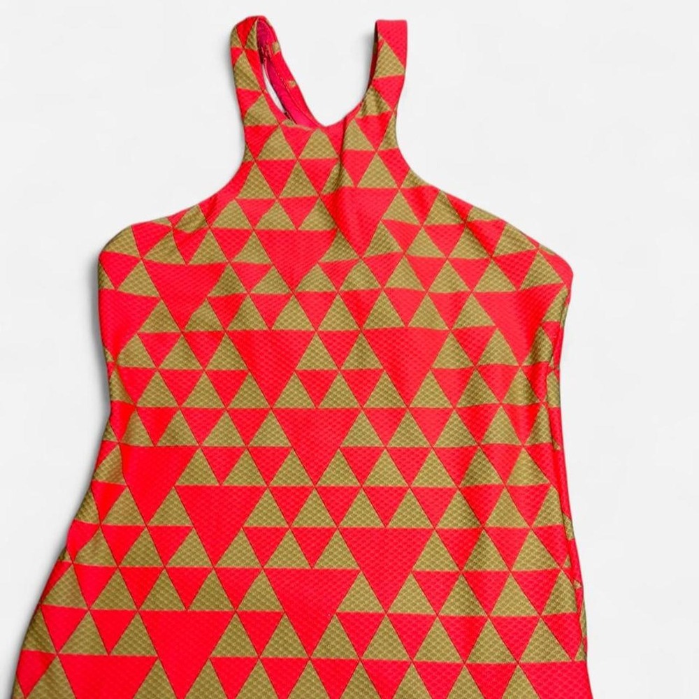 Seafolly Swim Halter Top Pink & Beige